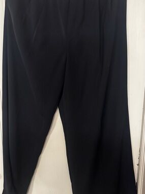 Uniqlo wide leg pull on pants navy blue large NWOT